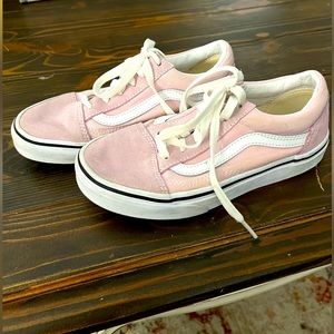 Girls size 3 pink Vans